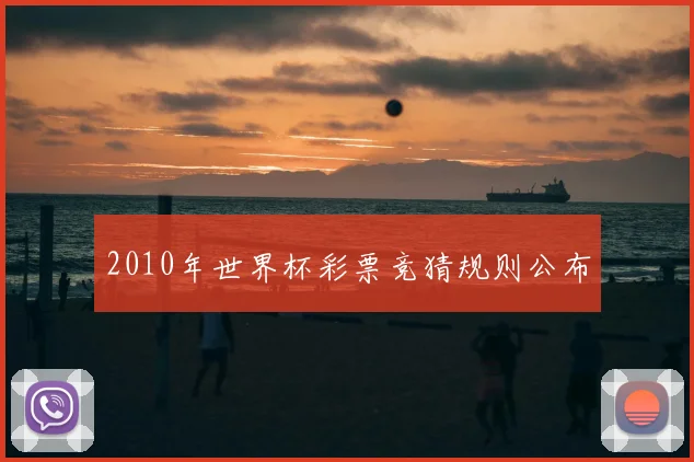 2010年世界杯彩票竞猜规则公布